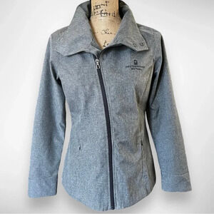 NORTH END Women's Gray Soft Shell‎ Jacket With Convertible Collar Small | EUC